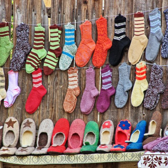 Irische Wollsocken