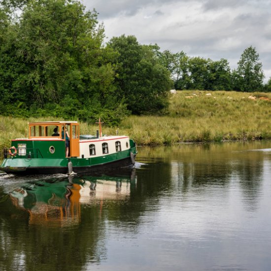 Ein Hausboot in Irland
